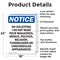 Signmission No Soliciting I Do Not Want Your OSHA Notice Sign, Aluminum, 18in W x 24in L, 2PK OS-2PACK-NS-A-1824-V-14822 - alternate 6
